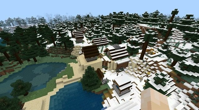 Minecraft Seed comes with a variety of Villages-Terraify
